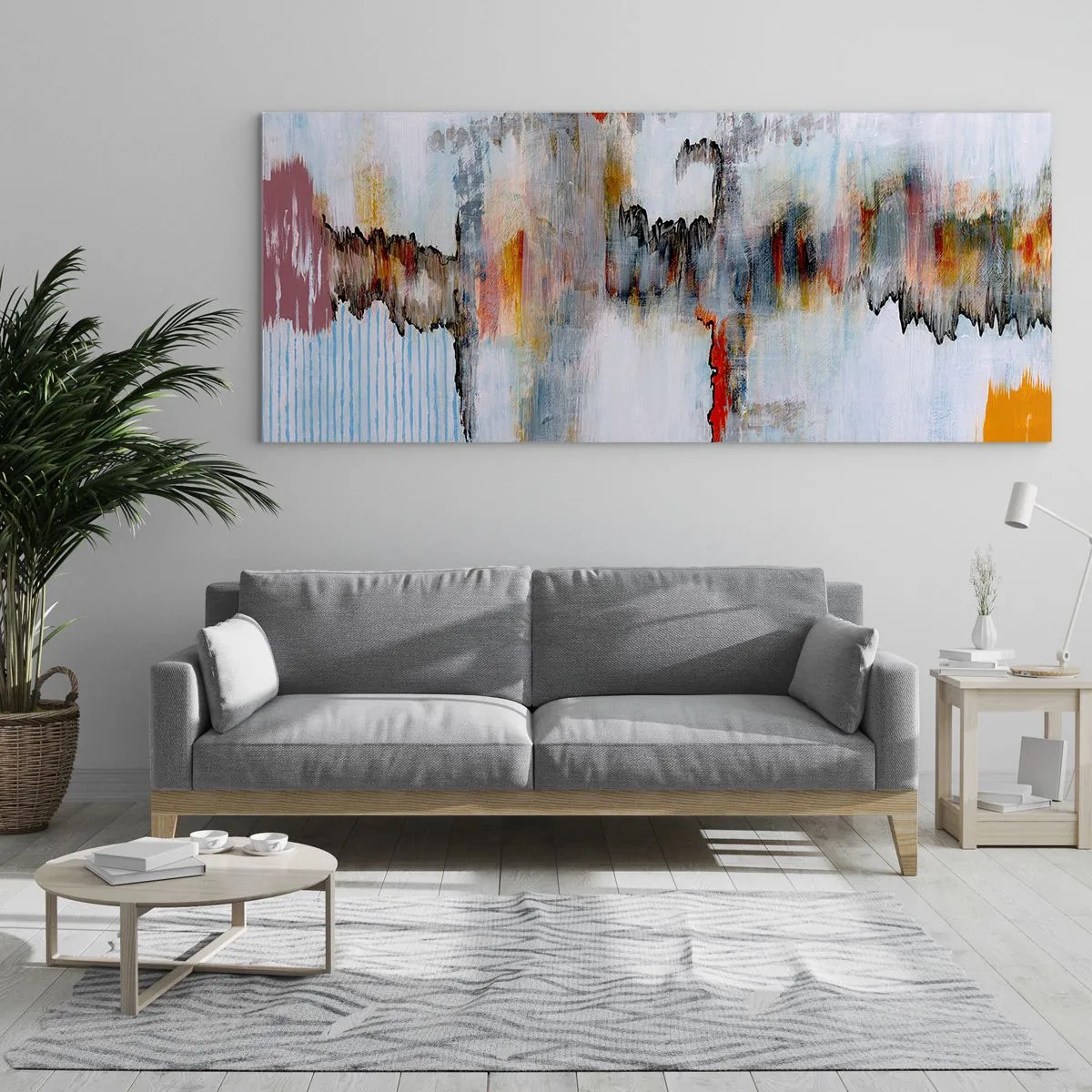 Impression sur verre - Image sur verre - Un bâton sur l'eau - 100x40 cm