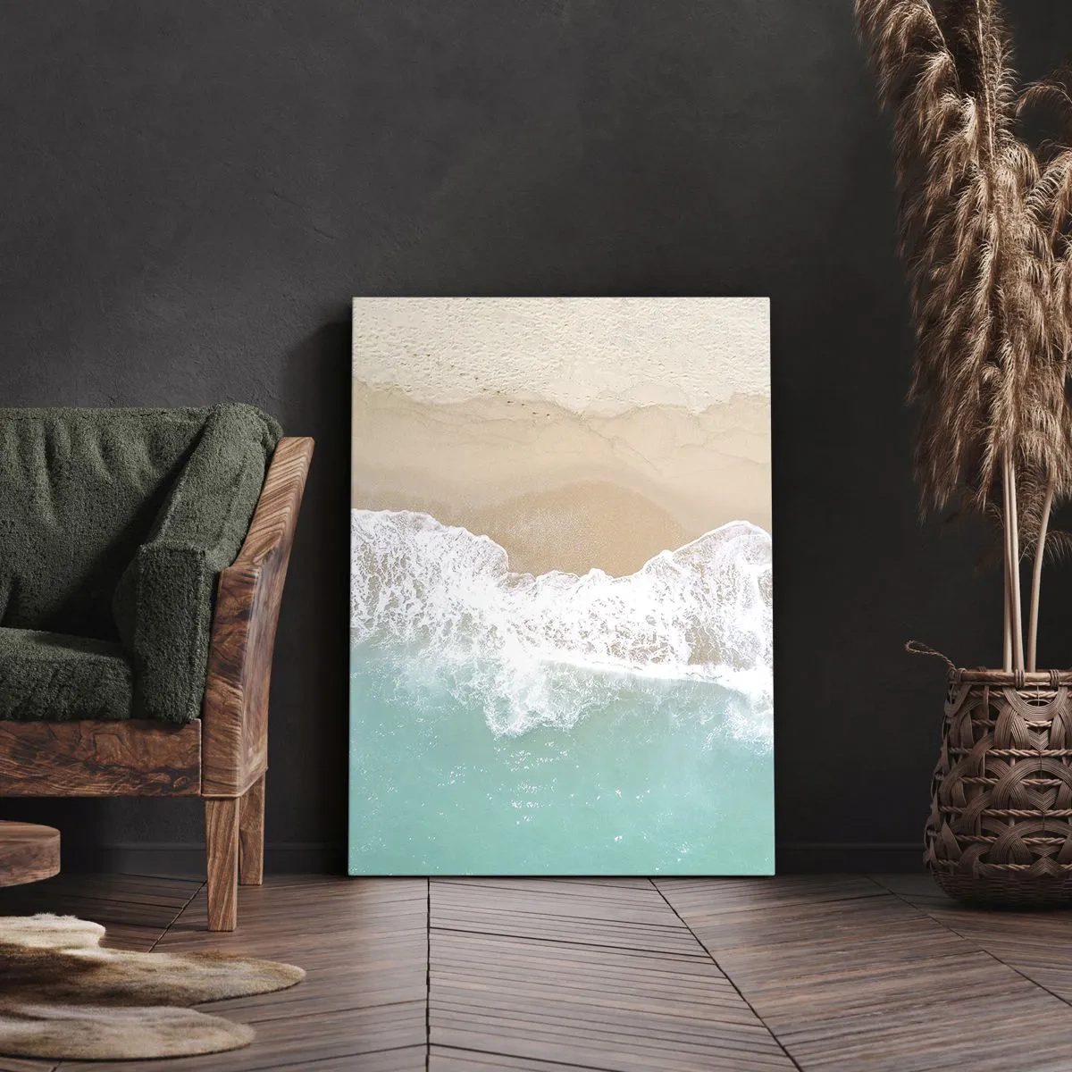Impression sur toile - Image sur toile - Caresse de l'océan - 55x100 cm