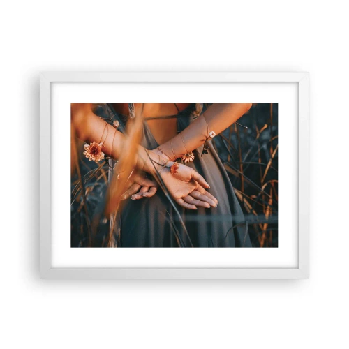 Affiche dans un cadre blanc - Poster - Liée à la nature - 40x30 cm