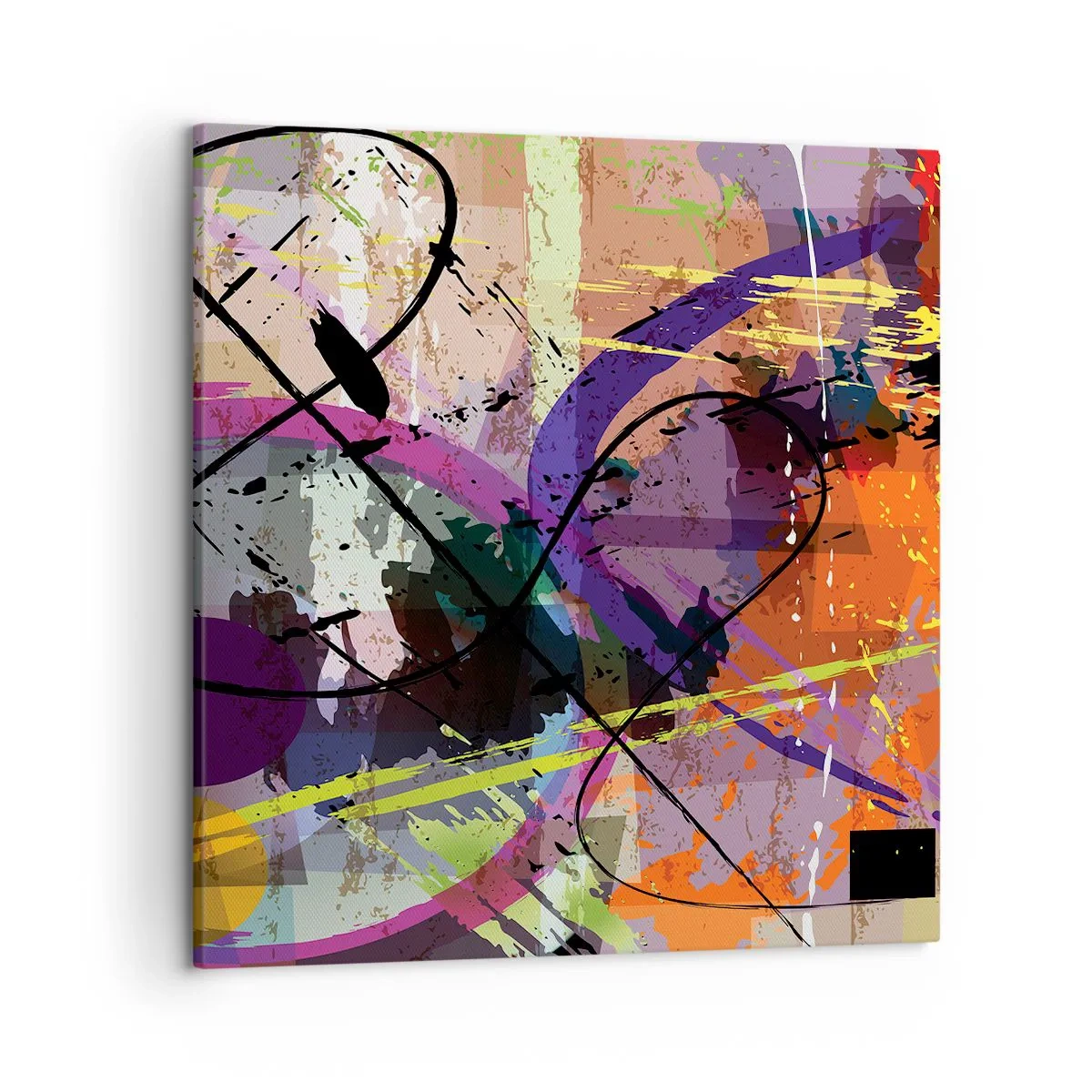 Impression sur toile - Image sur toile - Vous pouvez aller tout droit ou autour - 50x50 cm