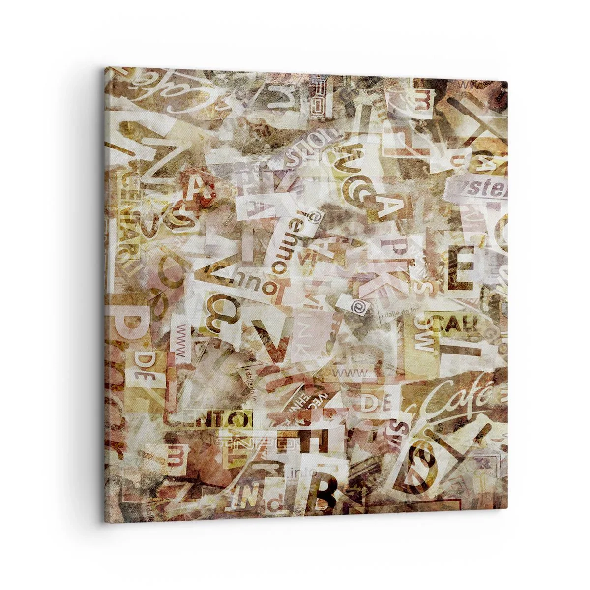 Impression sur toile - Image sur toile - J'unifie le bavardage - 50x50 cm