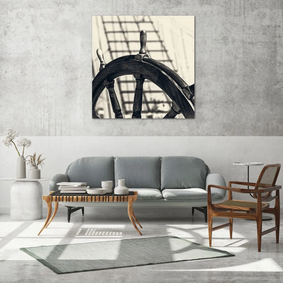 Impression sur verre - Image sur verre - Histoires de mer - 70x70 cm