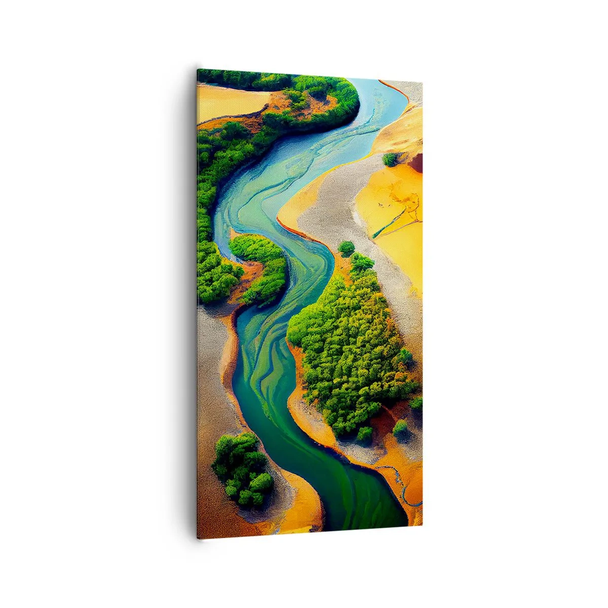 Impression sur toile - Image sur toile - Rivière vivifiante - 65x120 cm