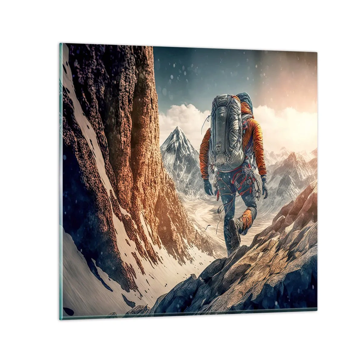 Impression sur verre - Image sur verre - Guerrier solitaire - 70x70 cm