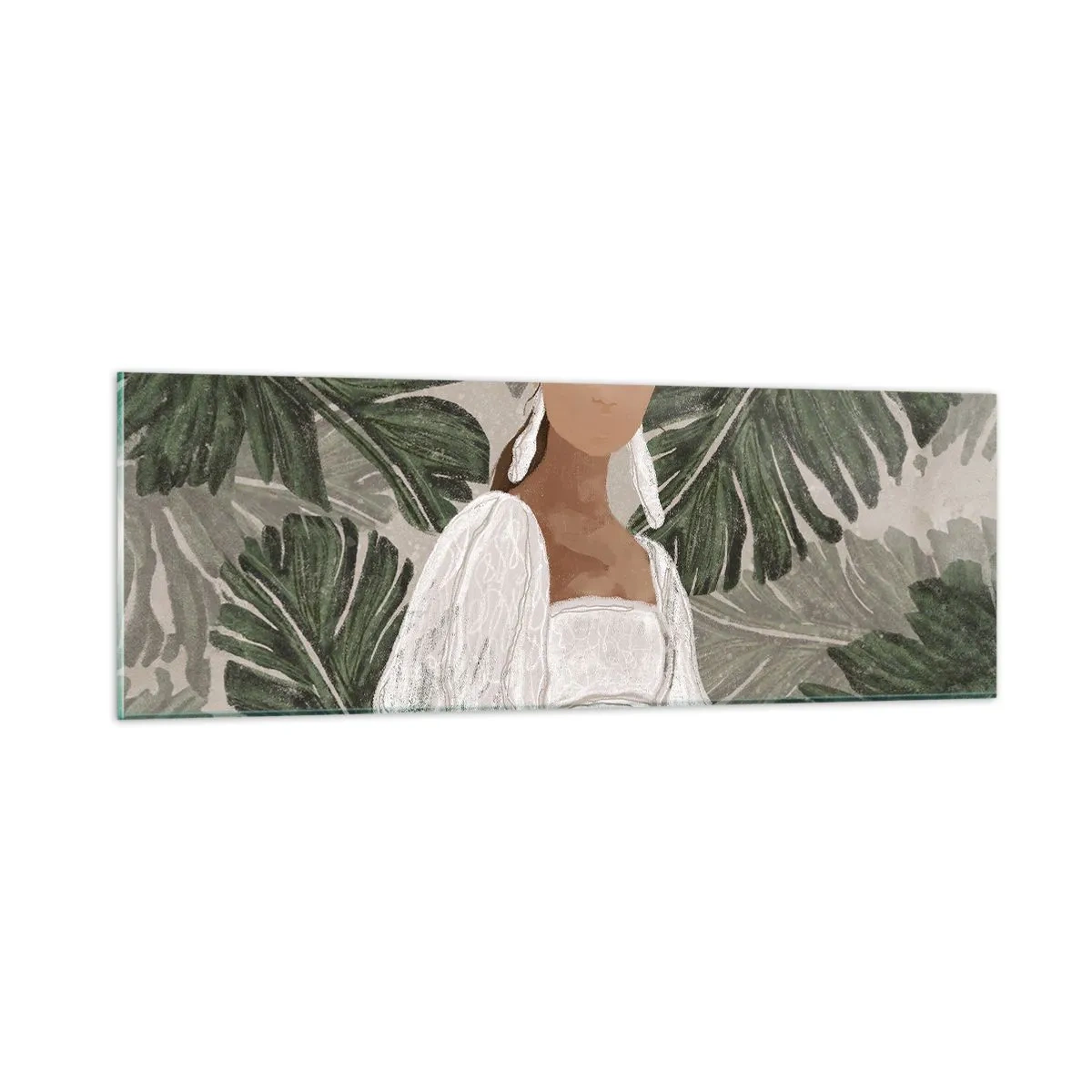 Impression sur verre - Image sur verre - Portrait exotique - 90x30 cm