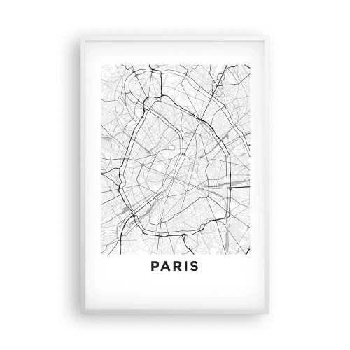 Affiche dans un cadre blanc - Poster - Fleur de Paris - 61x91 cm