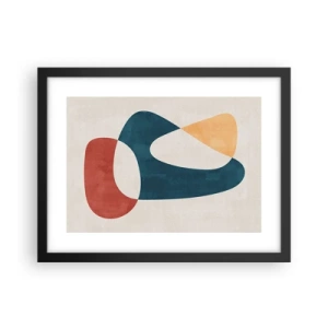 Affiche dans un cadre noir - Poster - Influences et métamorphoses - 40x30 cm