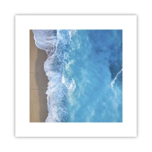 Affiche - Poster - La force du bleu - 30x30 cm