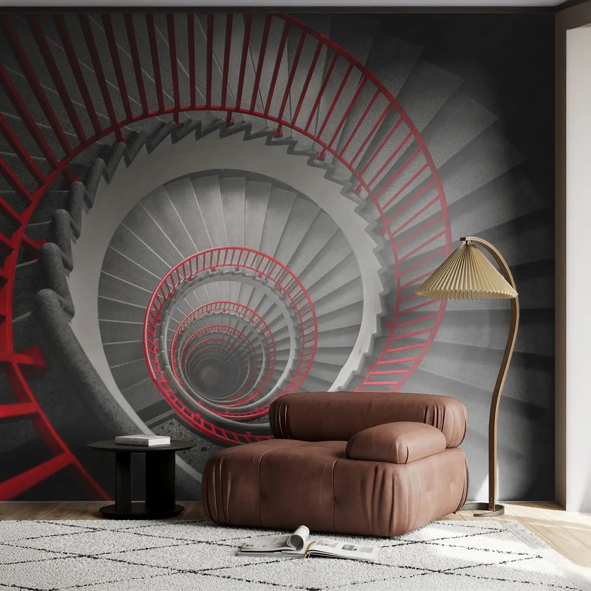 Papier Peint Autocollant Deluxe Sticker - Amusement architectural - Architecture, Escaliers, Industriel - 450x315 cm