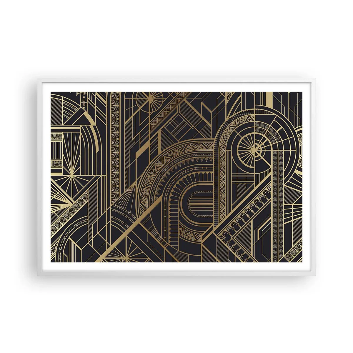 Affiche dans un cadre blanc - Poster - Concept, idée, plan - 100x70 cm