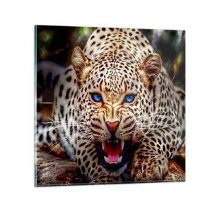 Impression sur verre - Image sur verre - La colère de la beauté ne fait pas de mal - 30x30 cm