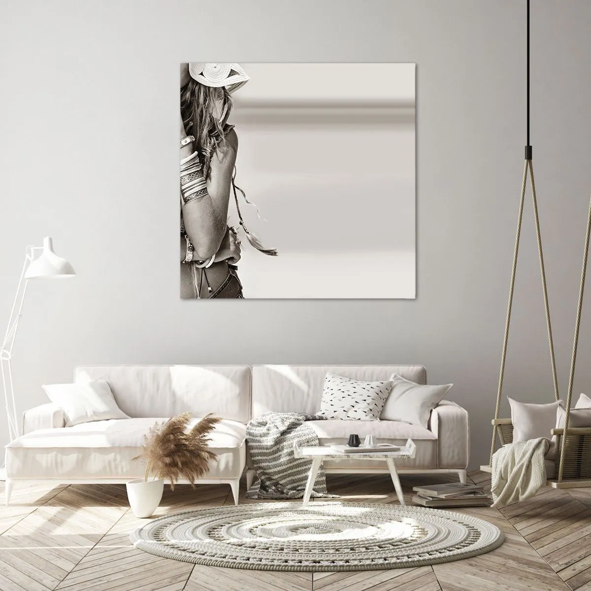 Impression sur toile - Image sur toile - Comment va la fille - 50x50 cm