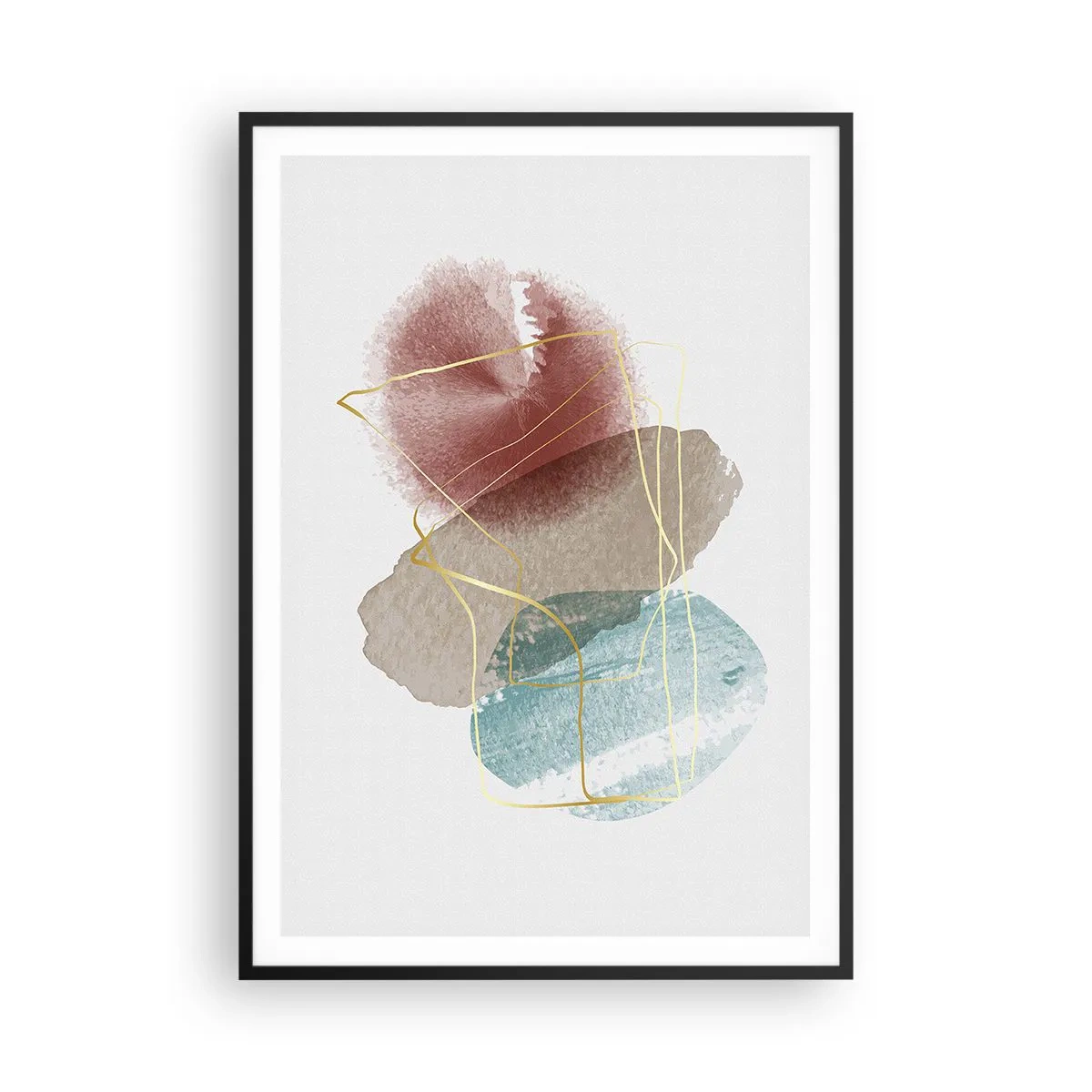 Affiche dans un cadre noir - Poster - Coraux de l'espace - 70x100 cm