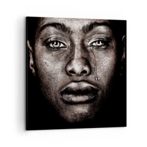 Impression sur toile - Image sur toile - Une larme - 50x50 cm