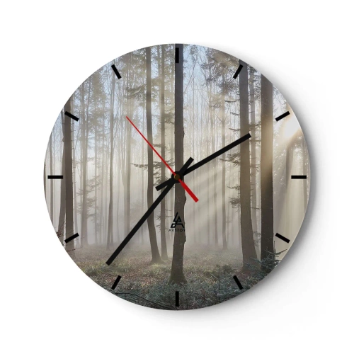 Horloge murale - Pendule murale - Le brouillard s'est aussi réveillé - 40x40 cm