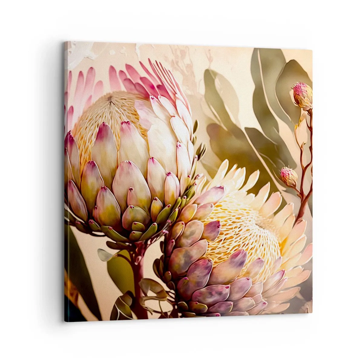 Impression sur toile - Image sur toile - Tendrement embrassé - 60x60 cm