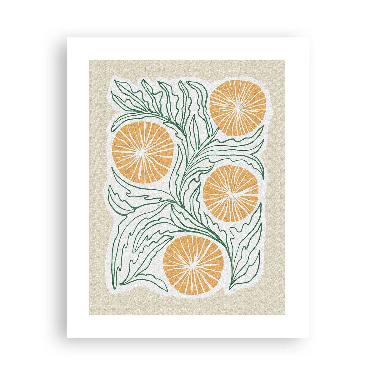 Affiche - Poster - Ethnique avec une pointe d'abstraction - 40x50 cm