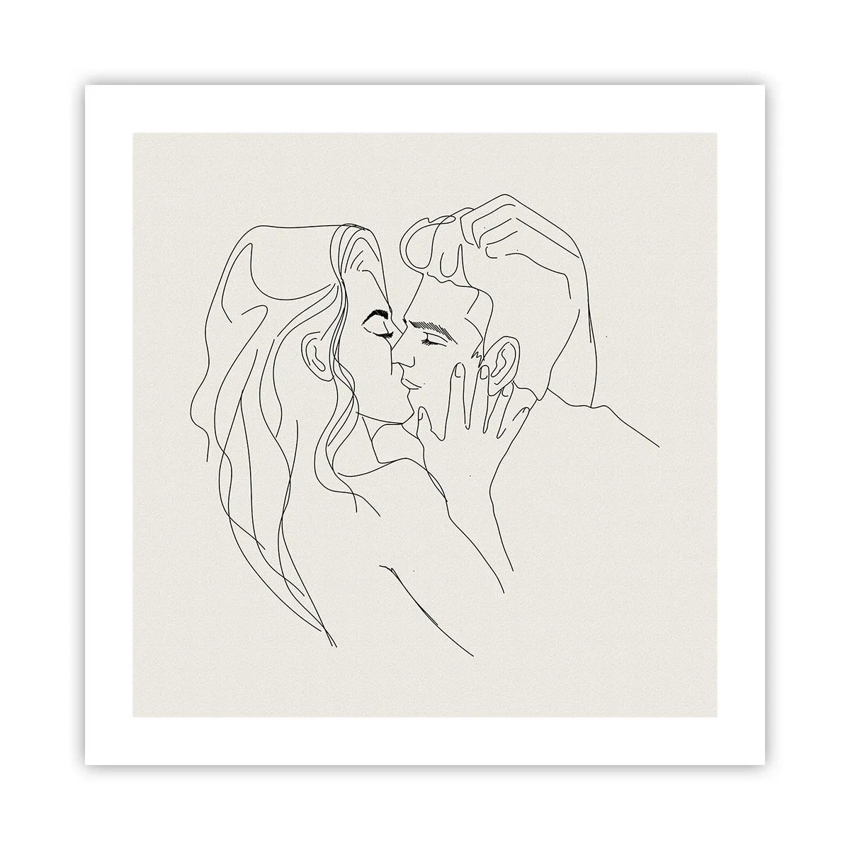 Affiche - Poster - Enlacé de sentiment - 50x50 cm