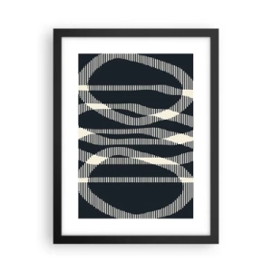 Affiche dans un cadre noir - Poster - Une tentative de briser l'obscurité - 30x40 cm