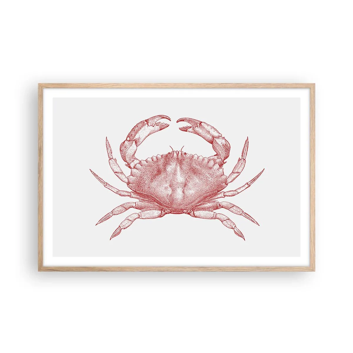 Affiche dans un chêne clair - Poster - Le crabe des crabes - 91x61 cm