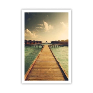 Affiche - Poster - Invitation chaleureuse - 61x91 cm