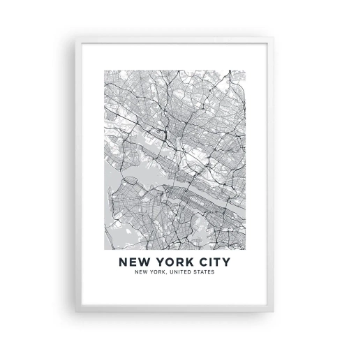 Affiche dans un cadre blanc - Poster - Anatomie de la métropole - 50x70 cm