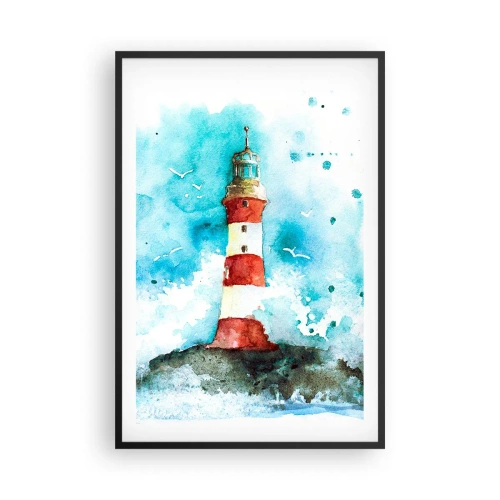 Affiche dans un cadre noir - Poster - Unité des éléments - 61x91 cm