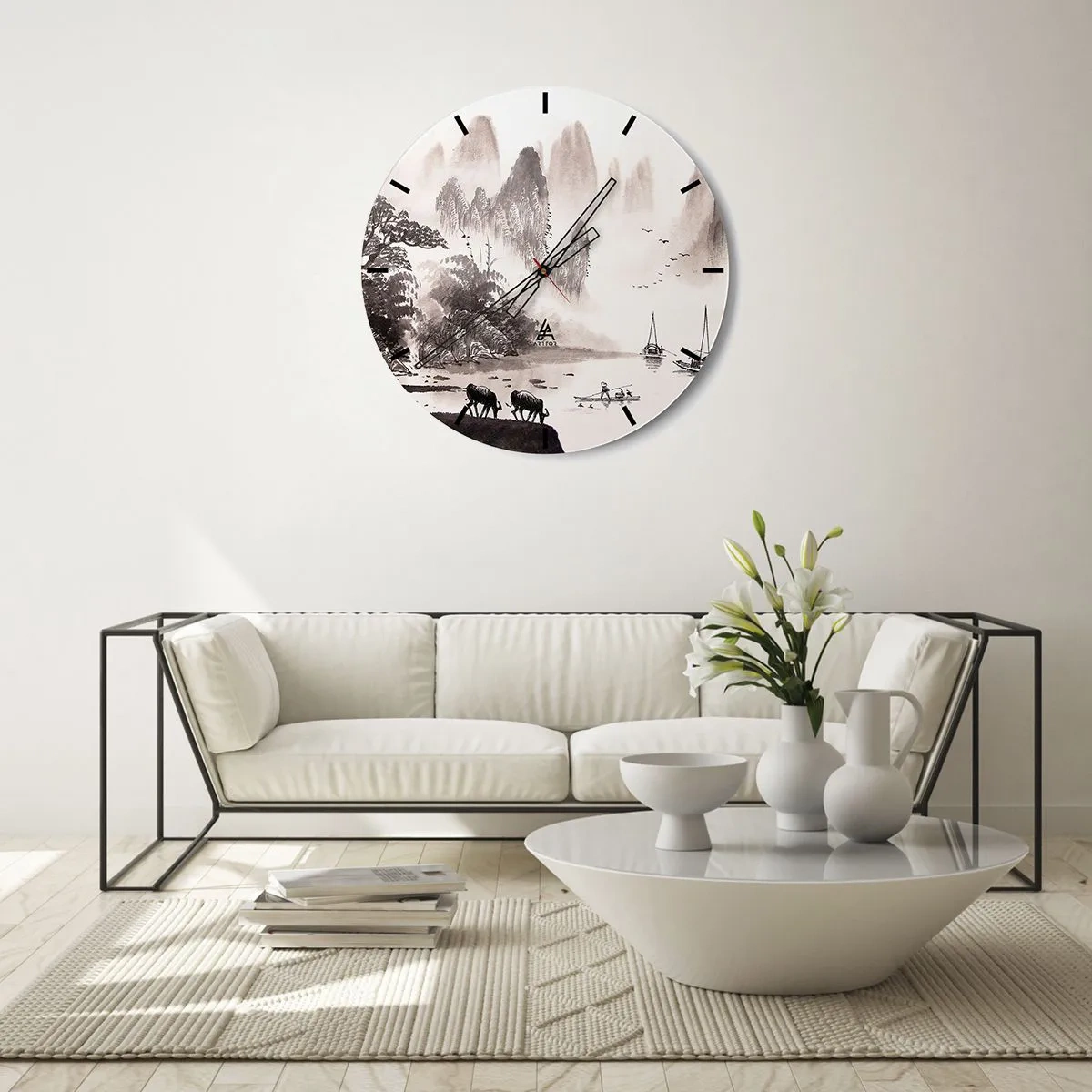 Horloge murale - Pendule murale - Le quotidien exotique de l'Orient - 40x40 cm