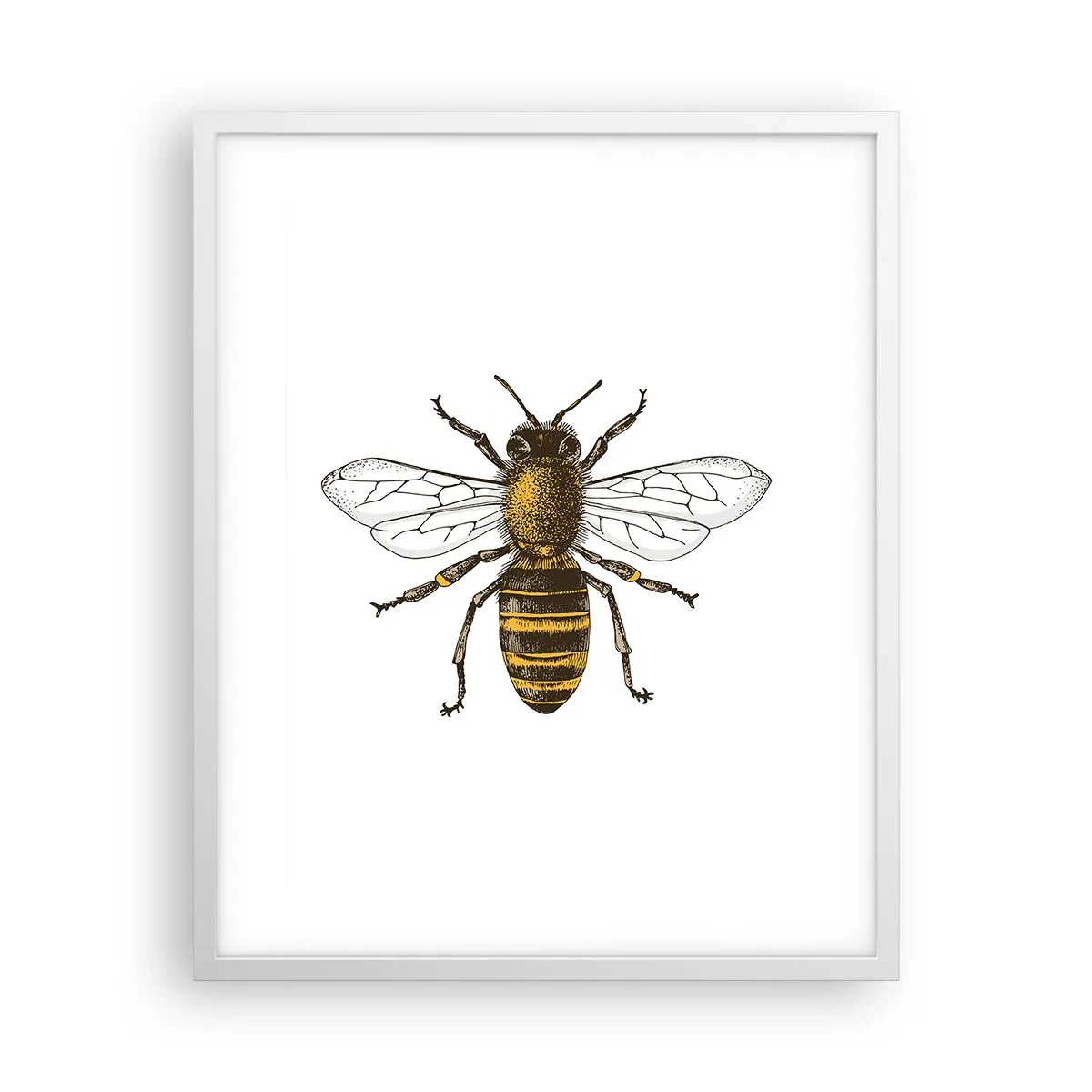 Affiche dans un cadre blanc - Poster - Belle et bonne - 40x50 cm