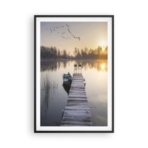 Affiche dans un cadre noir - Poster - Je reviendrai - 61x91 cm