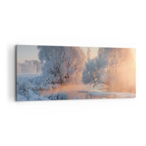 Impression sur toile - Image sur toile - Tout dans le soleil brille en cristal - 100x40 cm