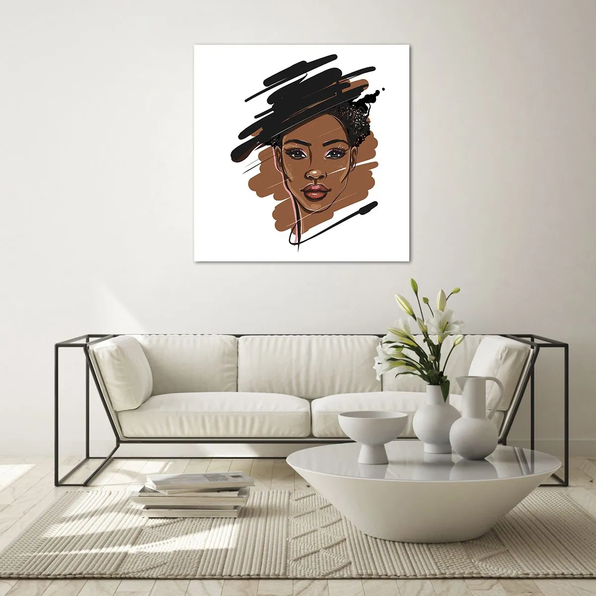 Impression sur verre - Image sur verre - Doux comme le chocolat - 50x50 cm