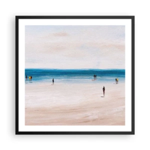 Affiche dans un cadre noir - Poster - Un besoin naturel - 60x60 cm