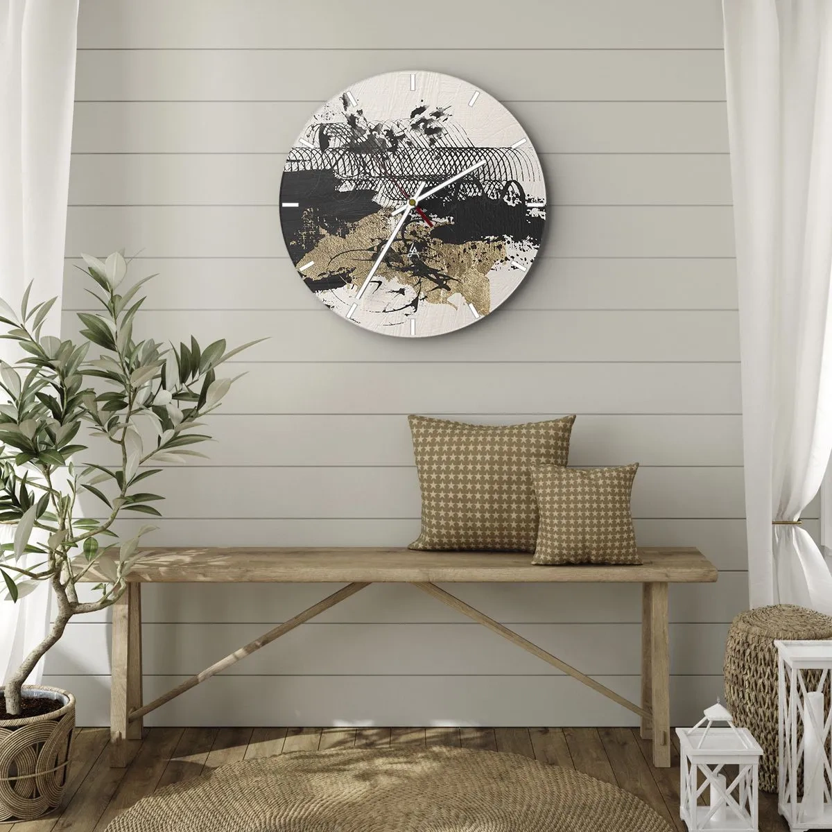 Horloge murale - Pendule murale - Composer avec passion - 40x40 cm