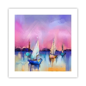 Affiche - Poster - Direction: les eaux larges - 40x40 cm