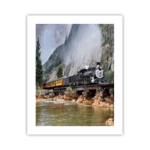 Affiche - Poster - Et lui jusqu'où? Jusqu'où? - 40x50 cm