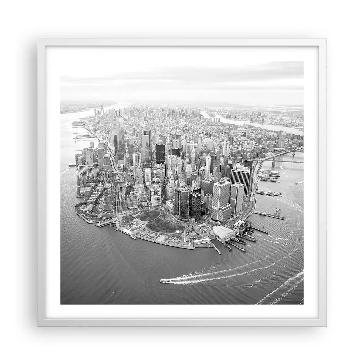 Affiche dans un cadre blanc - Poster - Comment ne pas aimer ? - 60x60 cm