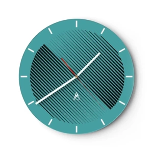 Horloge murale - Pendule murale - Cercle – une variation géométrique - 40x40 cm