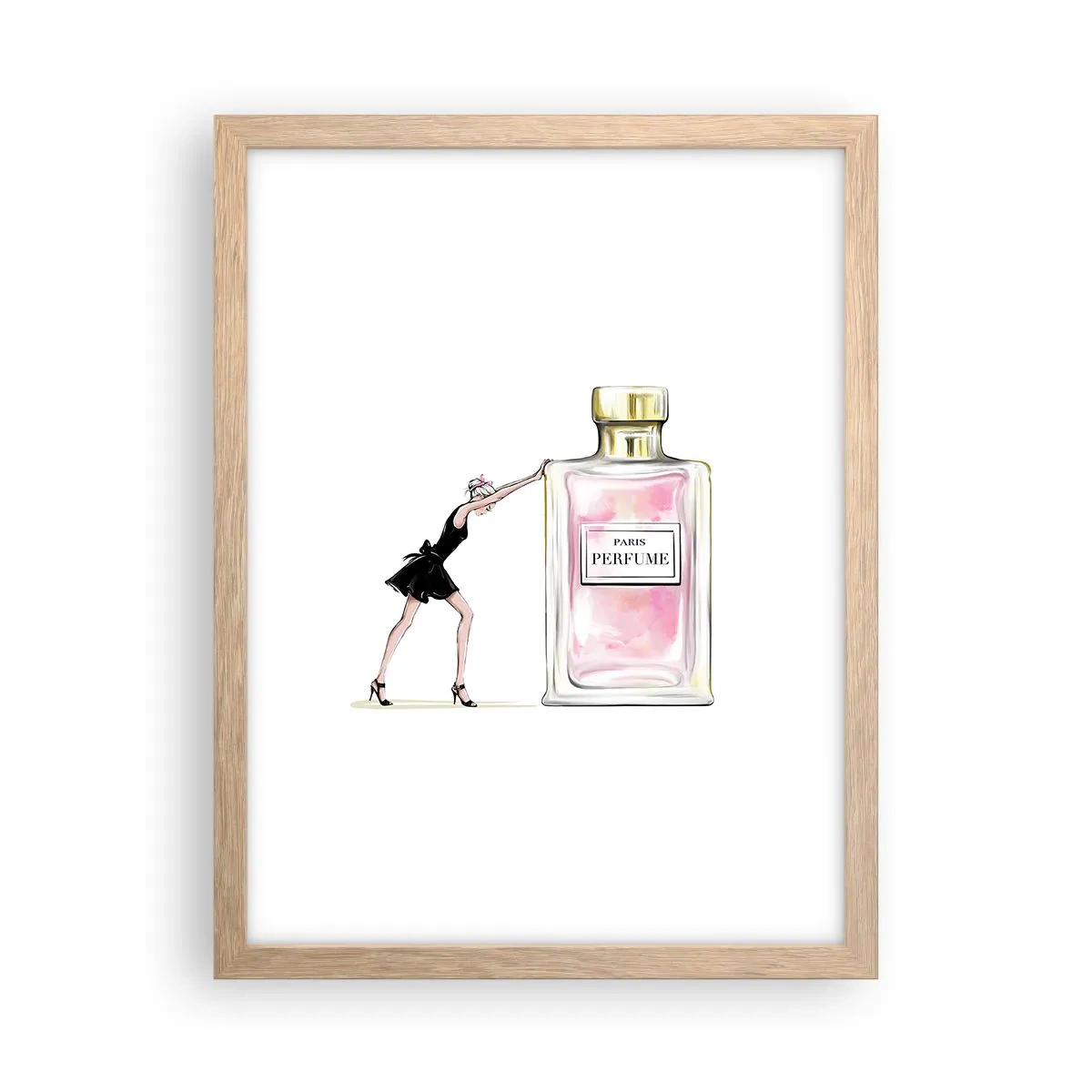 Affiche dans un chêne clair - Poster - L'essence des femmes - 30x40 cm