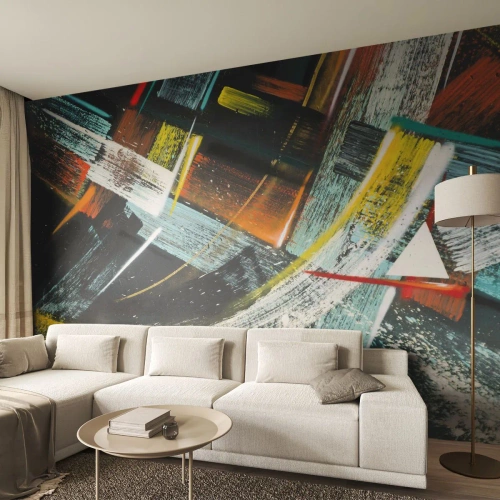 Papier Peint Photo Premium Sand - L'énergie du mouvement - Abstraction, Morceau, Art moderne - 500x350 cm