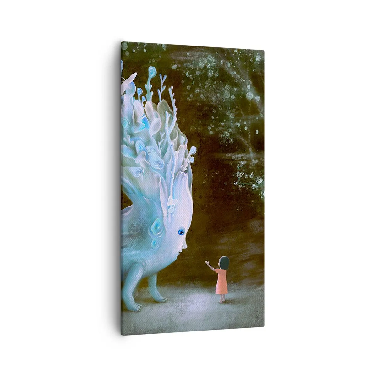 Impression sur toile - Image sur toile - Une rencontre fantastique - 55x100 cm