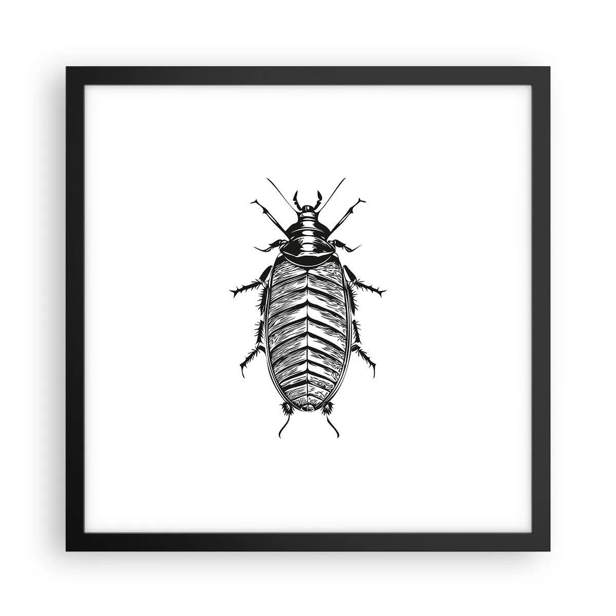 Affiche dans un cadre noir - Poster - Quel spécimen! - 40x40 cm