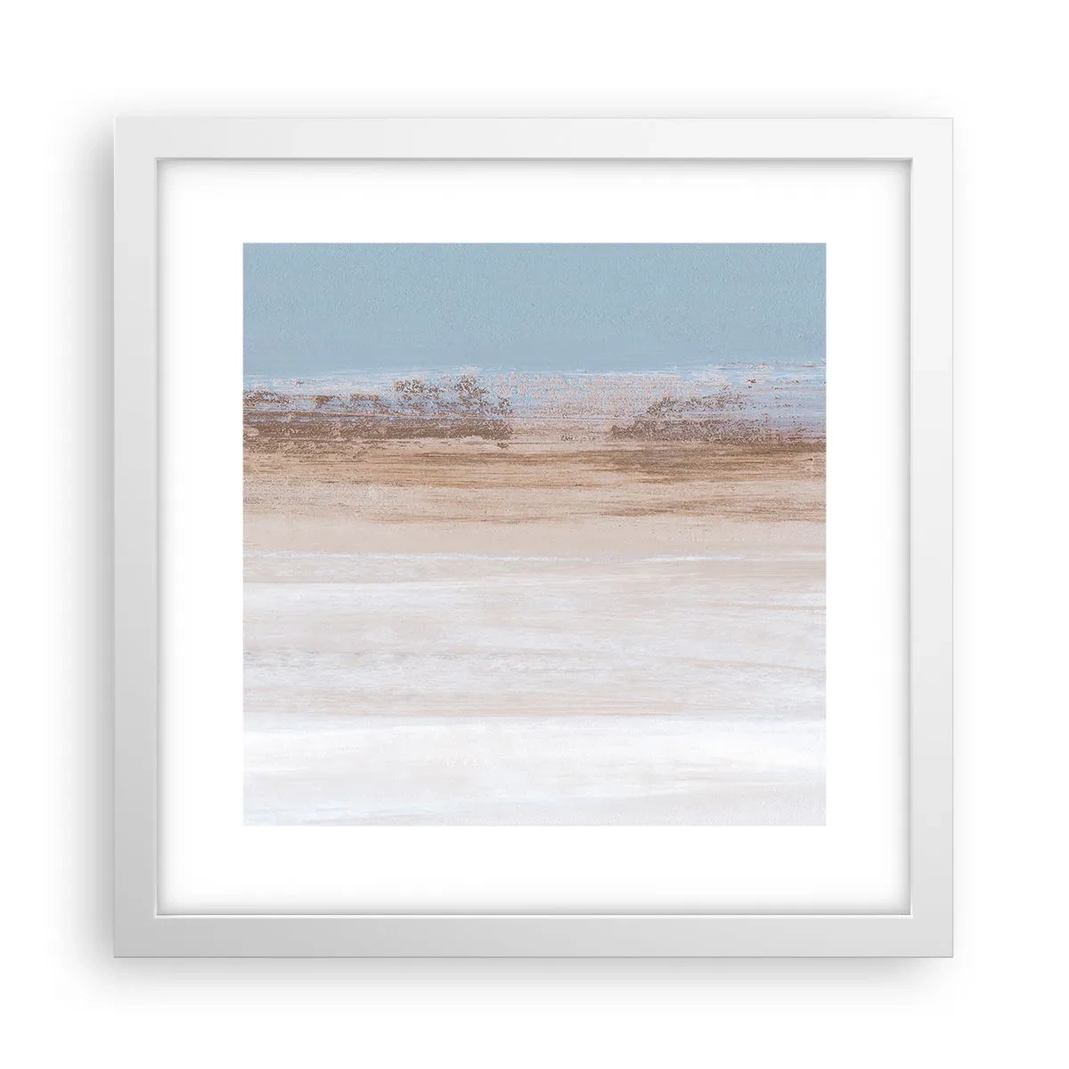 Affiche dans un cadre blanc - Poster - Paysage ambigu - 30x30 cm
