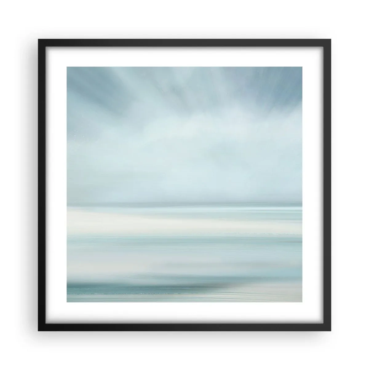 Affiche dans un cadre noir - Poster - Paix à l'horizon - 50x50 cm