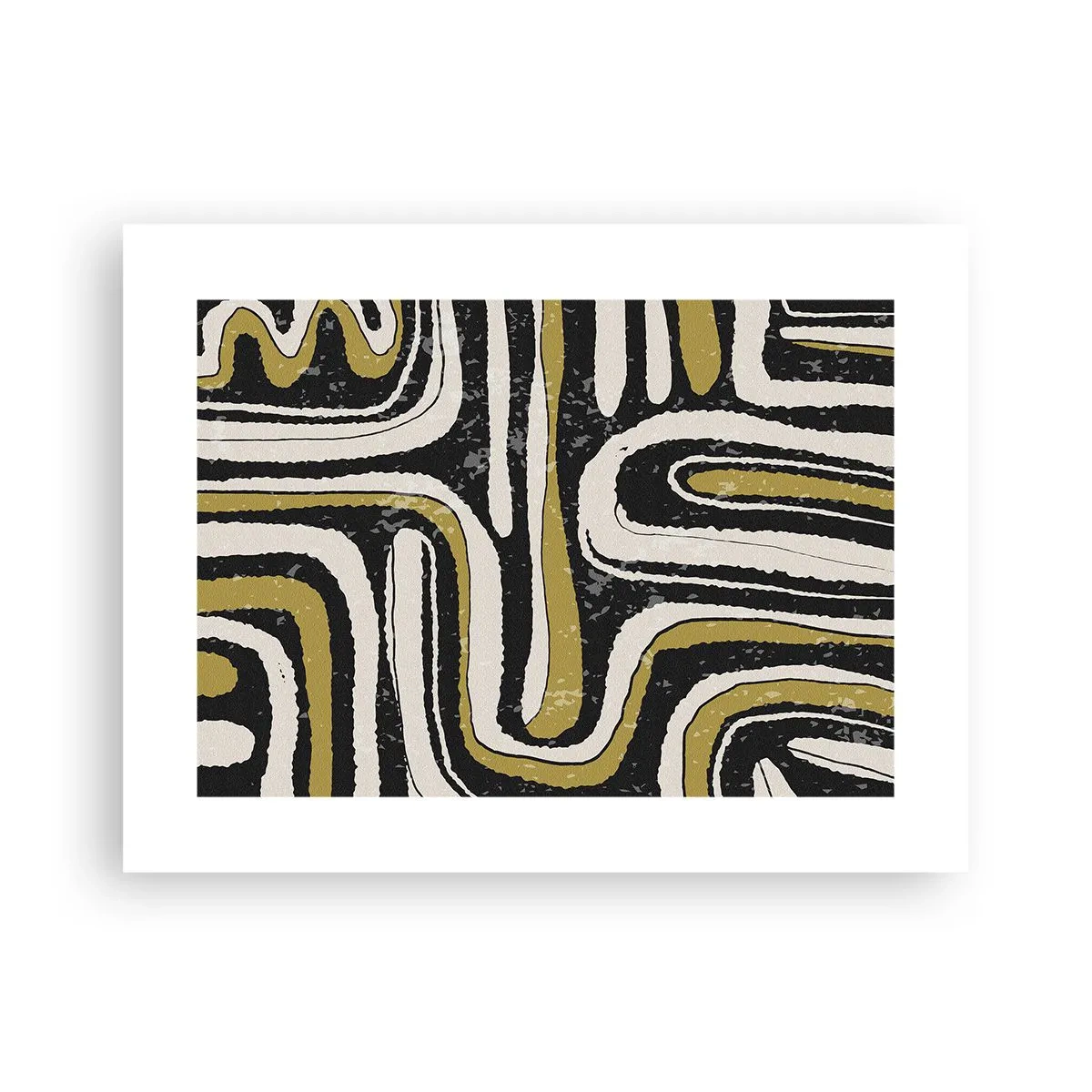 Affiche - Poster - Composition : routes et ruelles - 40x30 cm