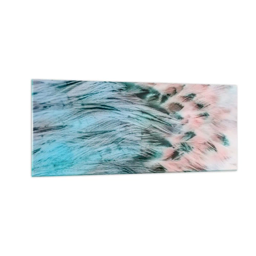 Impression sur verre - Image sur verre - Duvet rose saphir - 100x40 cm