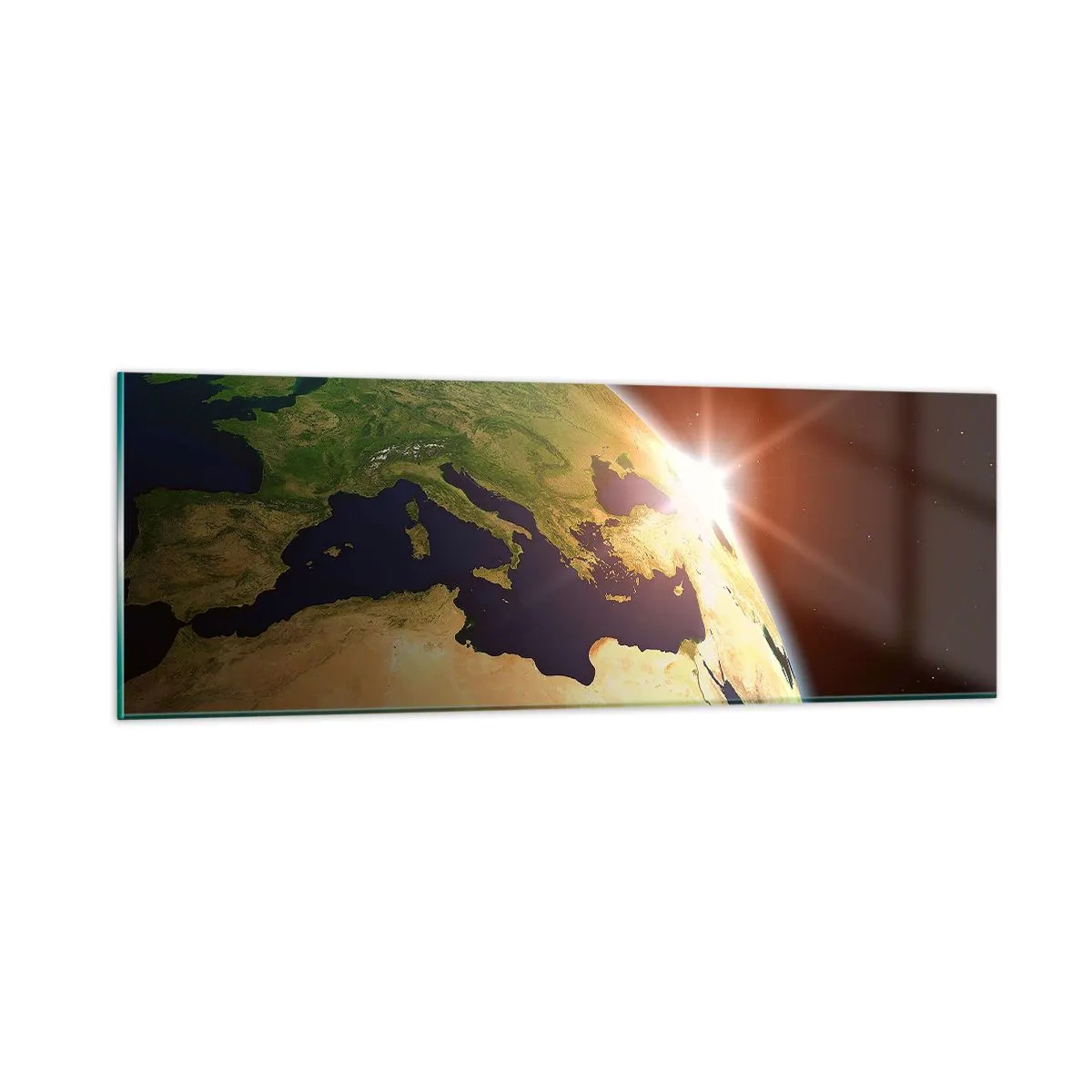 Impression sur verre - Image sur verre - Lever de soleil - 90x30 cm