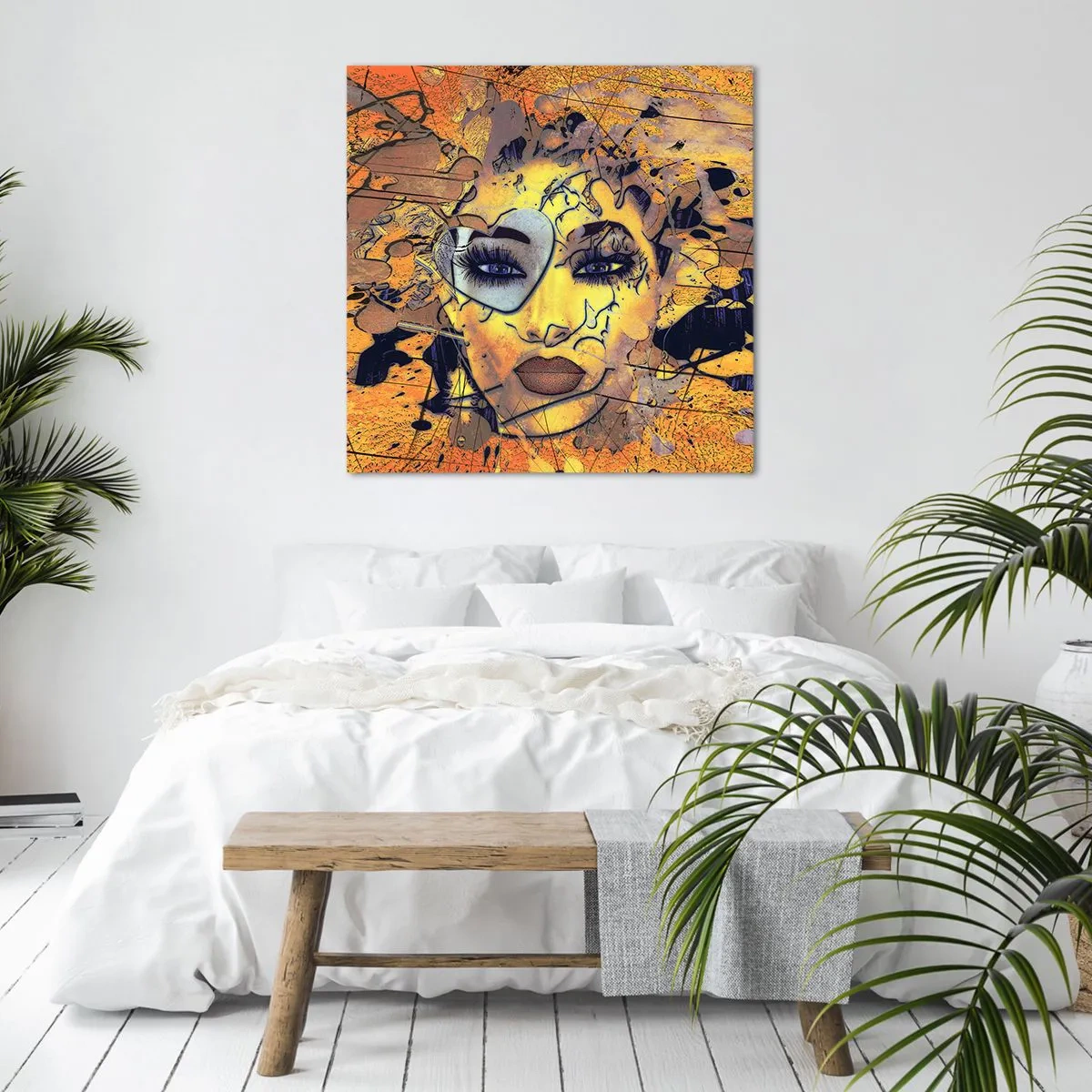 Impression sur toile - Image sur toile - Beauté ensoleillée - 60x60 cm