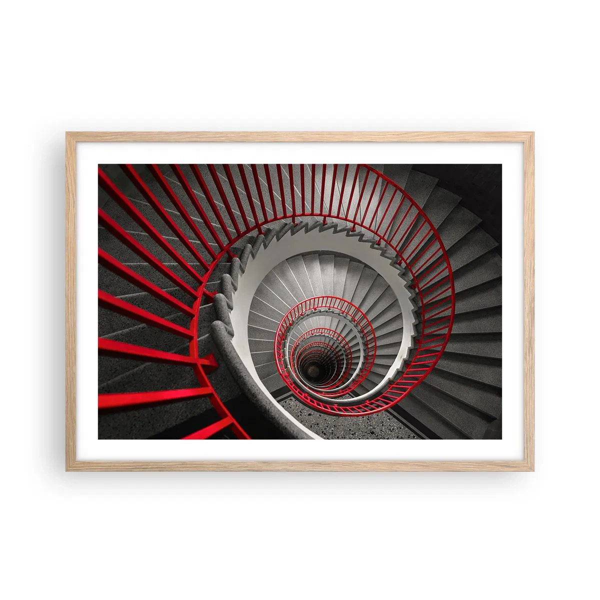 Affiche dans un chêne clair - Poster - Amusement architectural - 70x50 cm