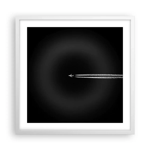 Affiche dans un cadre blanc - Poster - Dans une autre dimension - 50x50 cm